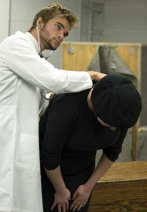 Dr Knock Auscultates The Lady In Black