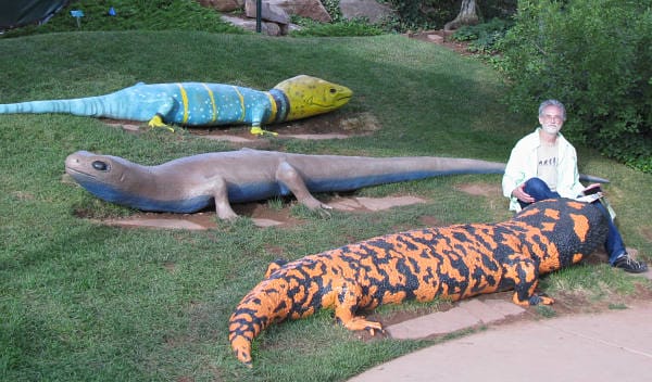 Mark With Lizards In Red Butte Garden