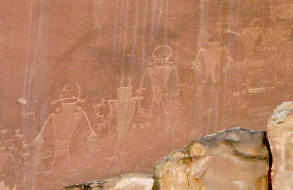 Petroglyphs near the Fremont River