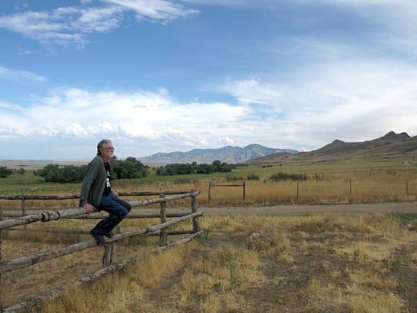 Mark Sitting On Fence Fielding Garr Farm