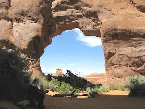 Pine-tree arch in Utah