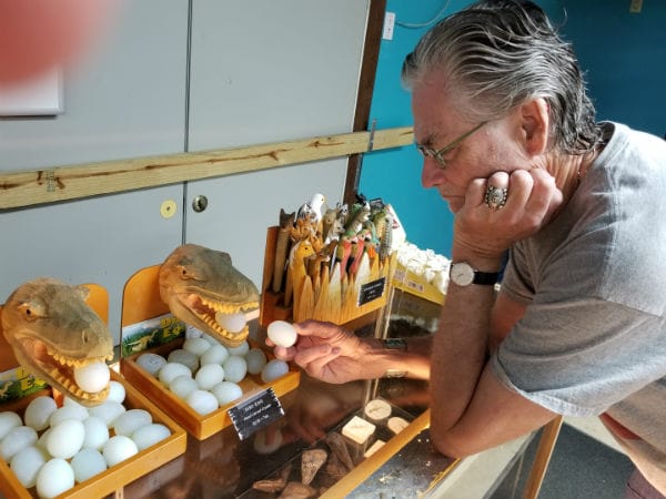 Mike With Dinosaur Eggs