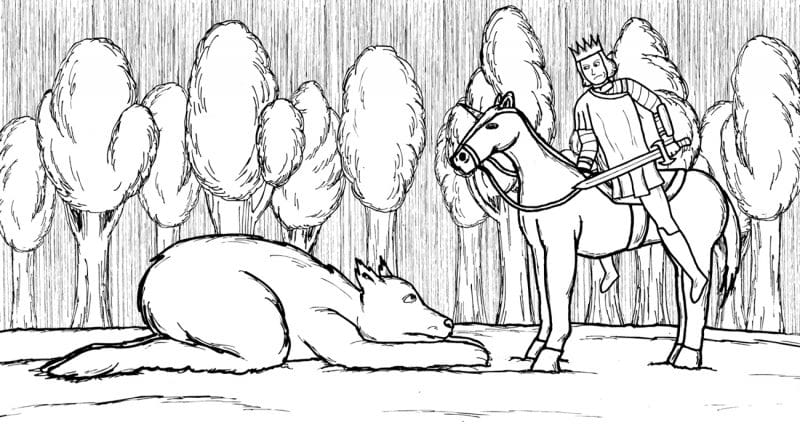 Bisclavret Begs For Mercy From The King
