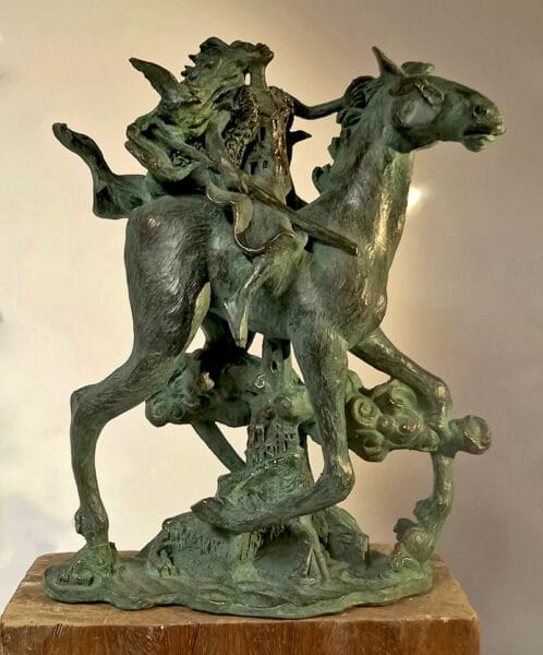 Bergère d'azur sculpture by Sophie Howard